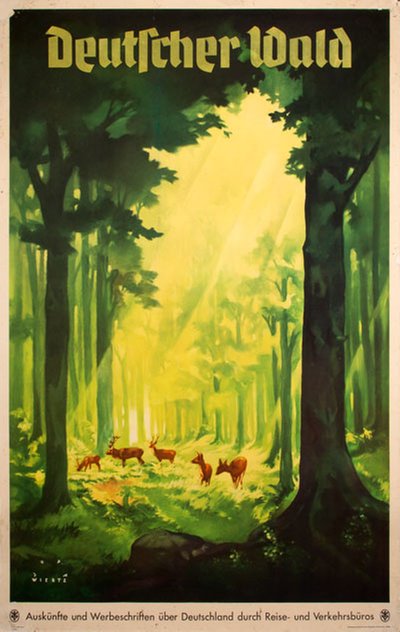 Deutscher Wald original poster designed by Wiertz, Jupp (1881-1939)