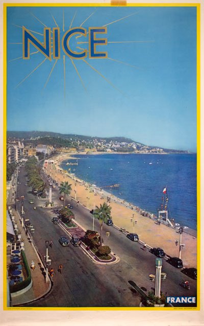 Nice French Riviera original poster designed by Photo: Jacques Boutinot