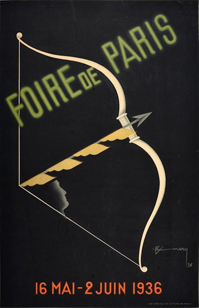 Foire de Paris 1936 original poster designed by F. L. Mary