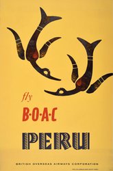 1961 Fly BOAC Peru