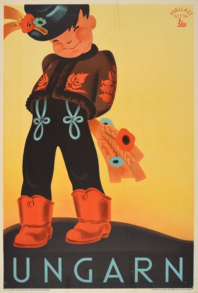 Ungarn original poster designed by Mallász, Gitta (1907-1992)