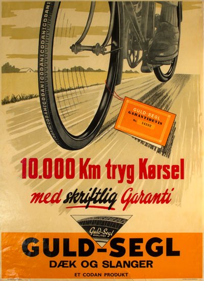 Codan Guld-Segl original poster designed by Balling Reklamebureau