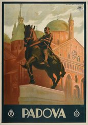 Padova Italy original vintage poster