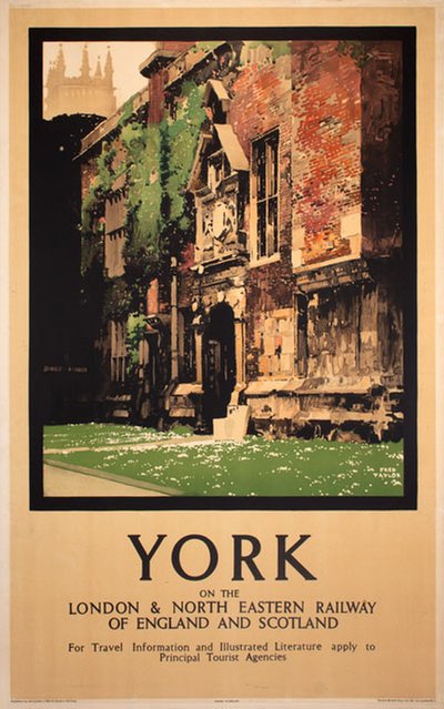 York LNER original poster designed by Taylor, Fred (1875-1963)