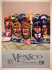 Mexico The Land of Friendship original vintage poster