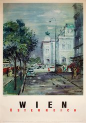 Wien Vienna State Opera original vintage poster