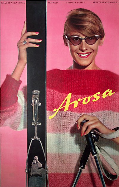 Arosa Graubünden Schweiz Switzerland original poster designed by Photo: Felix Guniat