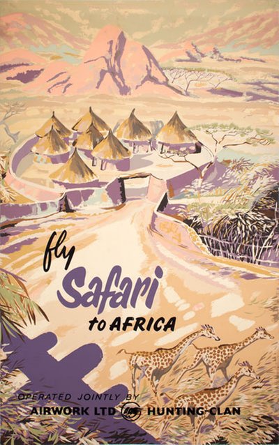 Fly Safari to Africa original poster 