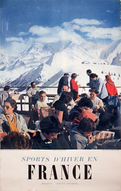 France Megève, Haute-Savoie original poster 