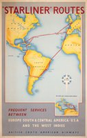 British South American Airways Starliner Routes BSAA