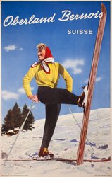 Oberland Bernois Suisse Berner Oberland original vintage poster