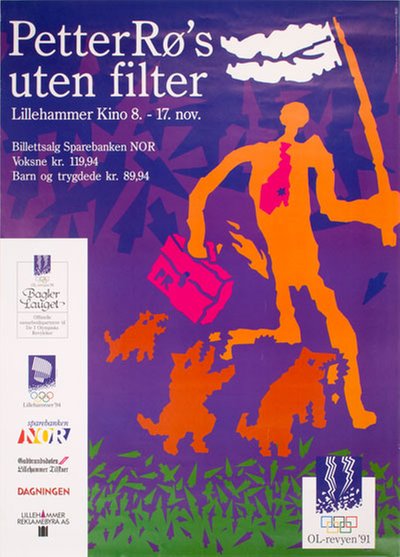 OL-Revyen 1991 Lillehammer original poster 
