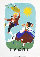 Tyrol Austria  original vintage poster