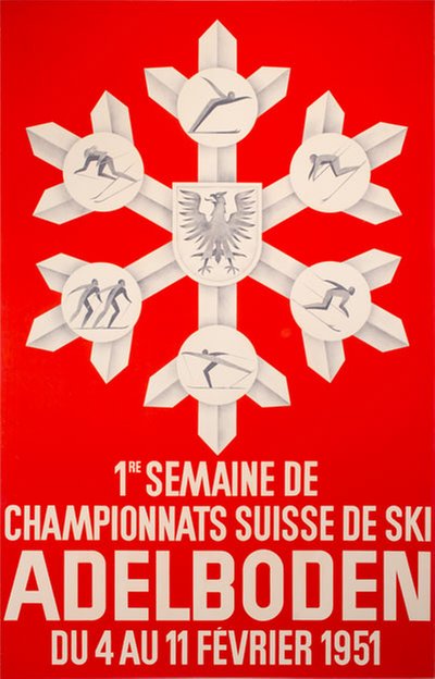 Adelboden Swiss Ski Championships original poster 