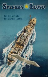 Svenska Lloyd original vintage poster