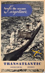 Transatlantic Cargoliner original vintage poster
