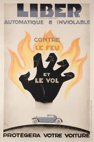 Liber Automatique & Inviolable original poster designed by Vic