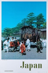 Japan Kyoto Aoi Matsuri original vintage poster