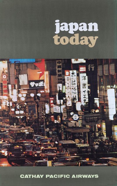 Japan Today Cathay Pacific Airways original poster 
