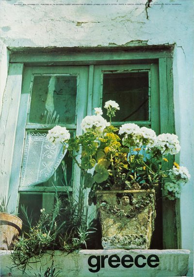 Greece Mykonos Cyclades  original poster designed by Photo: R. Parissis