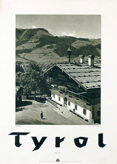 Tyrol Kitzbühel original poster designed by Photo: Dr.-Ing. Rossmanith