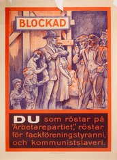Blockad - Kosackvalet 1928 original vintage poster