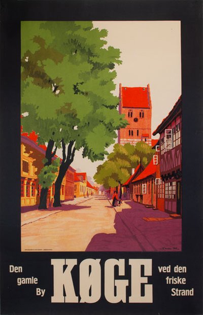 Køge original poster designed by Henriksen, Sven (1890-1935)