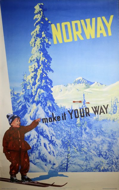 Norway - make it your way original poster designed by Photos by Nebo & Wilse