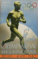1940 XII Olympic Games Helsinki Olympiakisat Helsingissä Finland