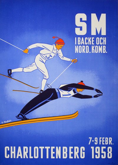Charlottenberg 1958 SM  original poster designed by S. Morfeldt
