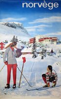 Norvège - Ski poster