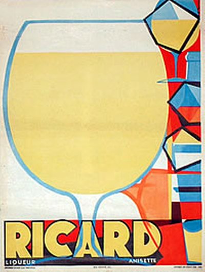 Ricard original poster designed by Fotier