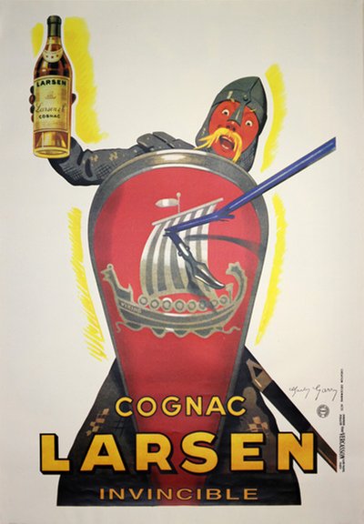Larsen Cognac Invincible original poster 