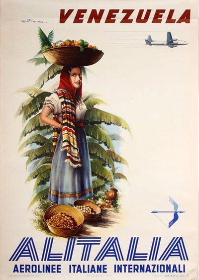 Venezuela - Alitalia original poster 