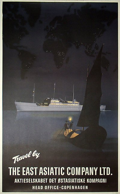 The East Asiatic Company Ltd. original poster designed by Dalsgaard, Carl Henning (1913-2001)