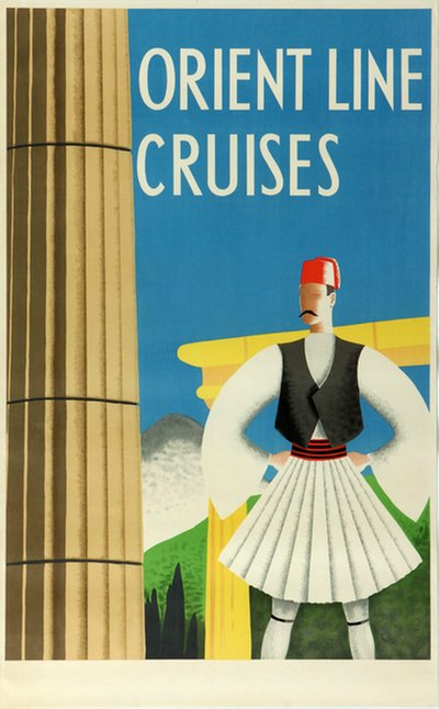 Orient line Cruises - Greece - Athens Evzones original poster 