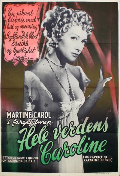 Hele verdens Caroline - (Un caprice de Caroline Chérie) original poster 