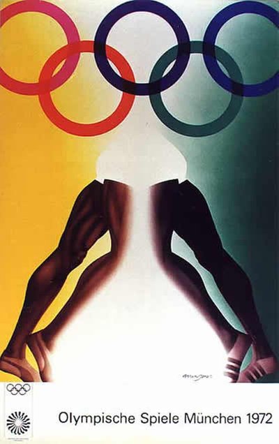 1972 München - Allen Jones original poster designed by Allen Jones