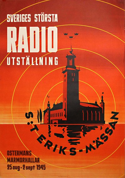 S:t Eriks-Mässan 1945 - Stockholm (Stockholmsmässan) original poster 