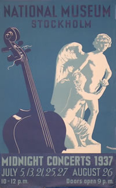 Stockholm National Museum original poster designed by Antonsson