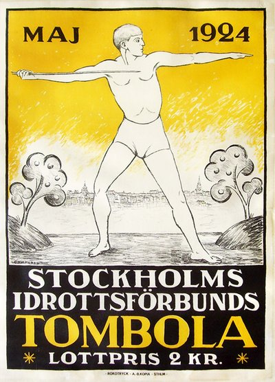 Tombola - Stockholms Idrottsforbund original poster 
