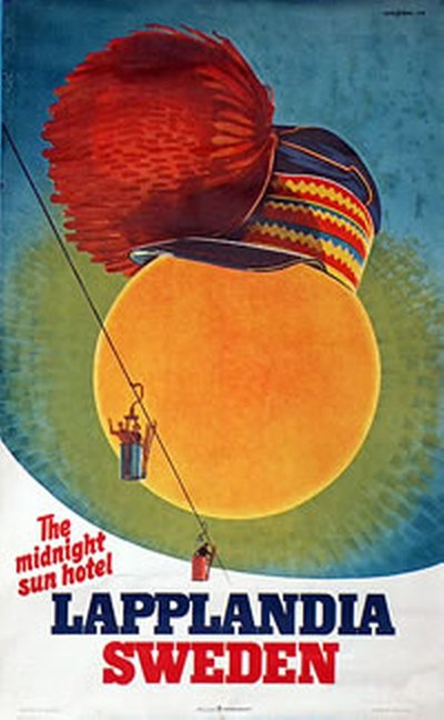 Sweden -  Lapplandia original poster designed by Nordgren, Gunnar (1915-1989)