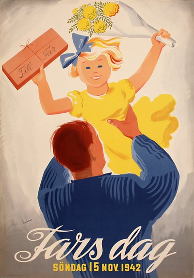 Fars Dag 15. Nov 1942 original poster designed by Beckman, Anders (1907-1967)