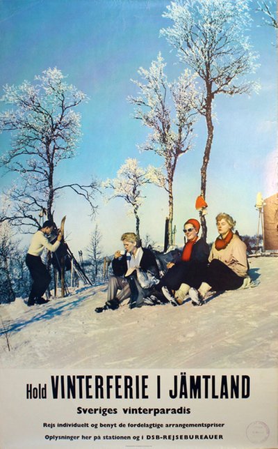 Vinterferie i Jämtland - Sveriges Vinterparadis original poster 