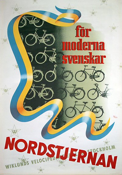 Nordstjernan Wicklunds Bicycle Poster original poster 