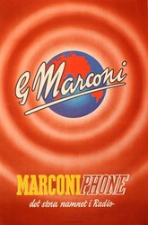 Marconi Radio Poster original vintage poster